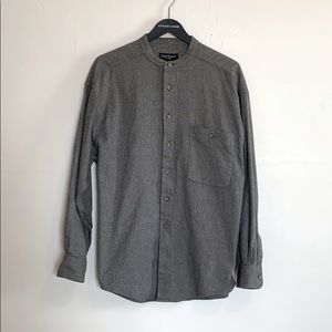 Yves Saint Laurent Mandarin Collar Button Down
